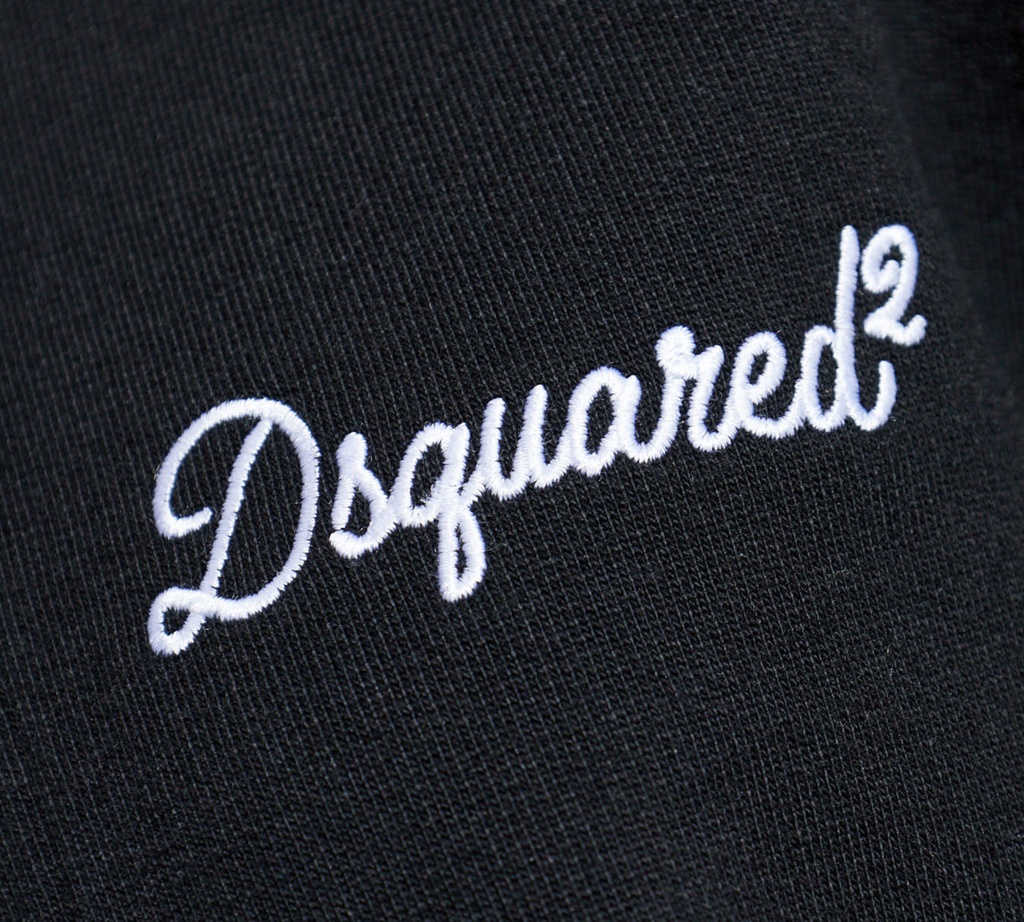 Dsquared2 - SWEATER NEGRO DE CUELLO ALTO Y CIERRE FRONTAL