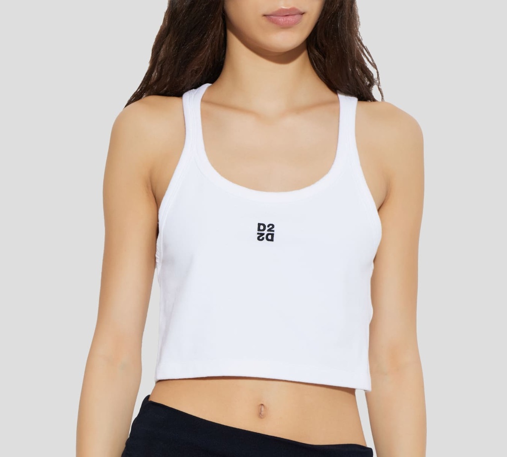 Dsquared2 - TANK TOP BLANCA D2