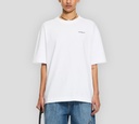 Off White - FRANELA BLANCA CON ESTAMPADO DE FLECHAS EN LA ESPALDA