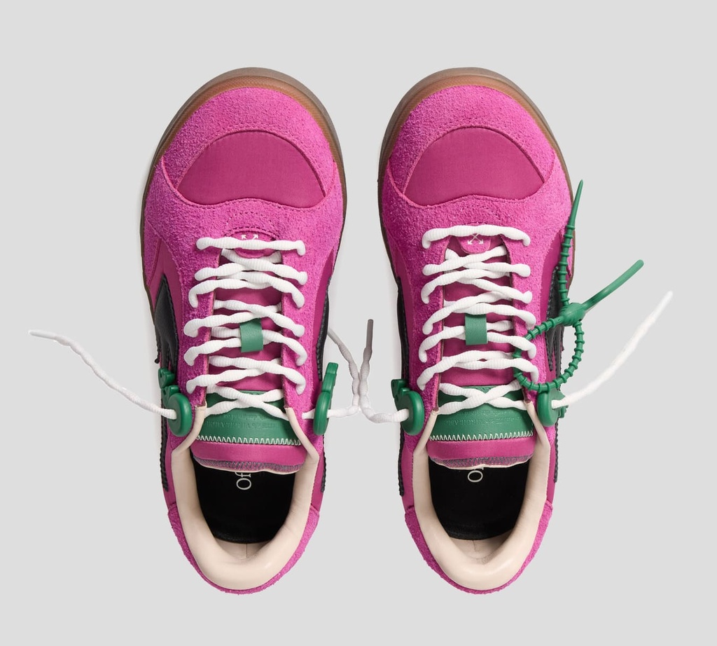Off White - SNEAKER FUCSIA CON FLECHA NEGRA