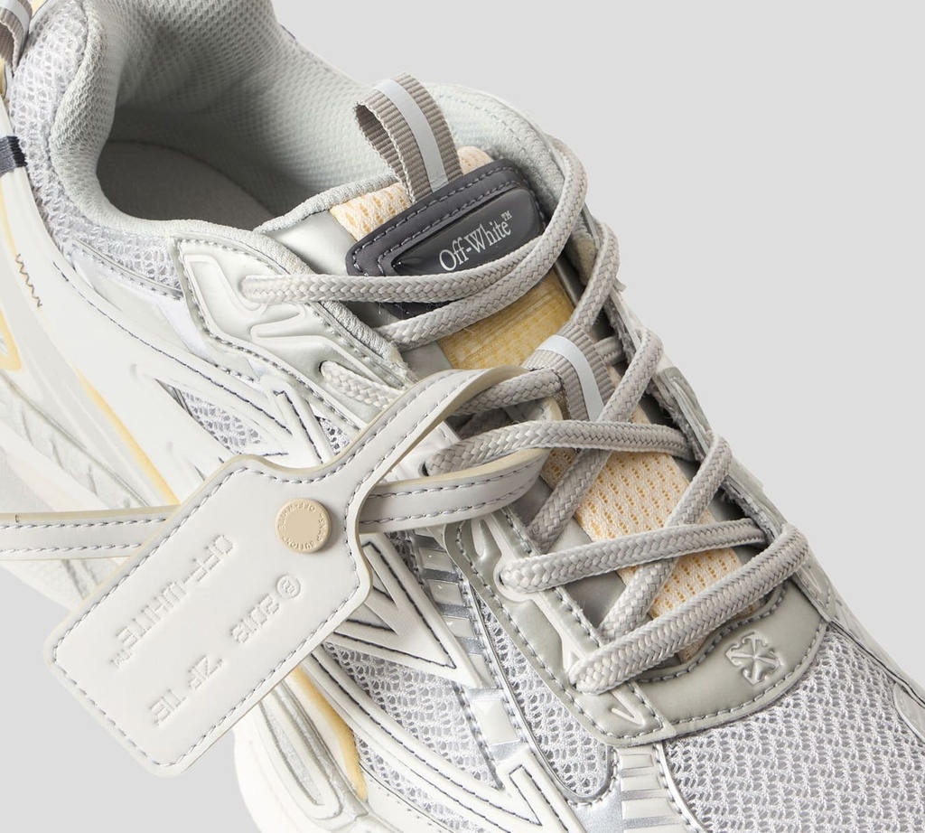Off White - ZAPATO DEPORTIVO PLATEADO CON BLANCO