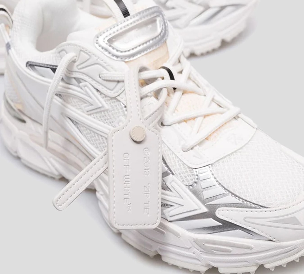 Off White - ZAPATO DEPORTIVO BLANCO CON PLATEADO DAMA