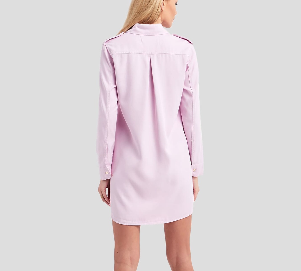 Elisabetta Franchi - VESTIDO TELA DE JEANS CON BOTONES DORADOS
