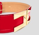 Elisabetta Franchi - CINTURON TERCIOPELO ROJO