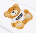 Moschino - T-SHIRT BLANCO BEAR CON BORDADO ROJO
