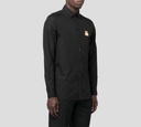 Moschino - CAMISA NEGRA "BEAR" CON BORDADO ROJO