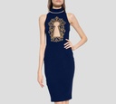 Moschino - VESTIDO AZUL BORDADO