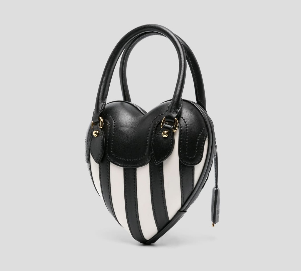 Moschino - CARTERA NEGRO BLANCO - HEART