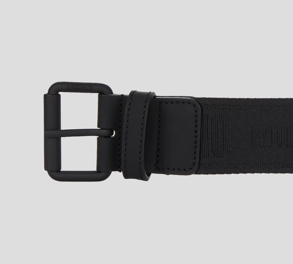 Moschino - CINTURON NEGRO - TEJIDO