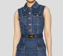 Elisabetta Franchi - VESTIDO AZUL DENIM