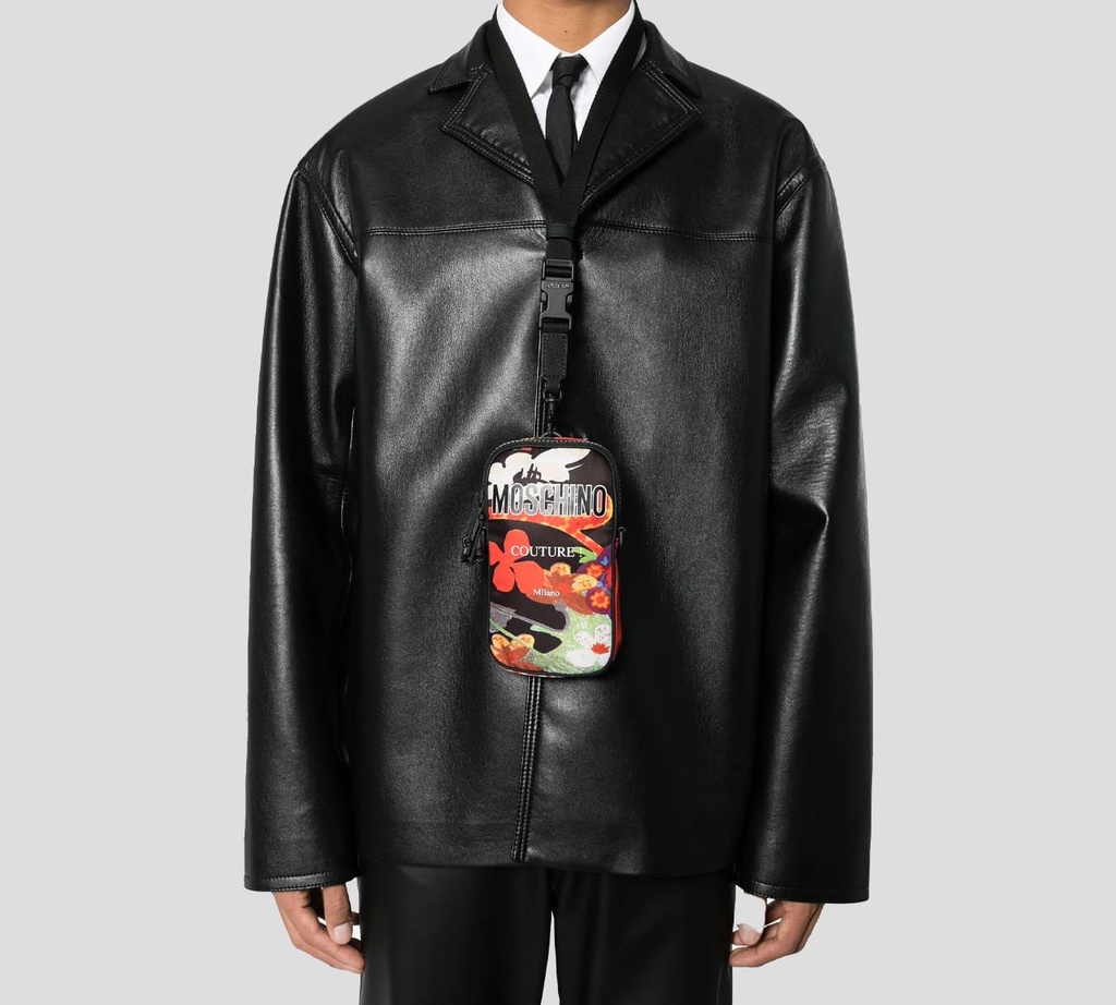 Moschino - BANDOLERA PRINT FLORES