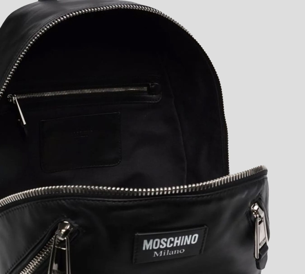 Moschino - MORRAL NEGRO DE CUERO