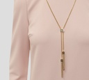 Elisabetta Franchi - VESTIDO NUDE DE TIRAS CON ENCAJE