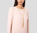Elisabetta Franchi - VESTIDO NUDE DE TIRAS CON ENCAJE