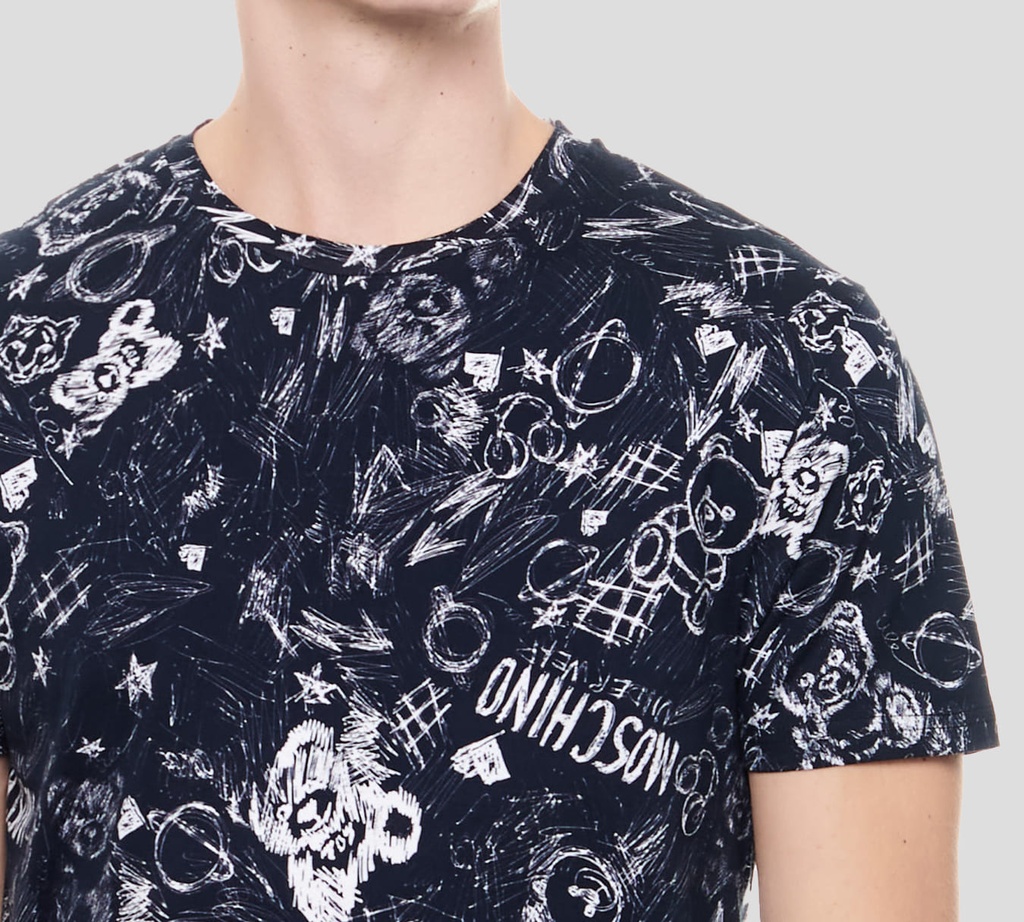 Moschino - T-SHIRT NEGRO PRINT 08