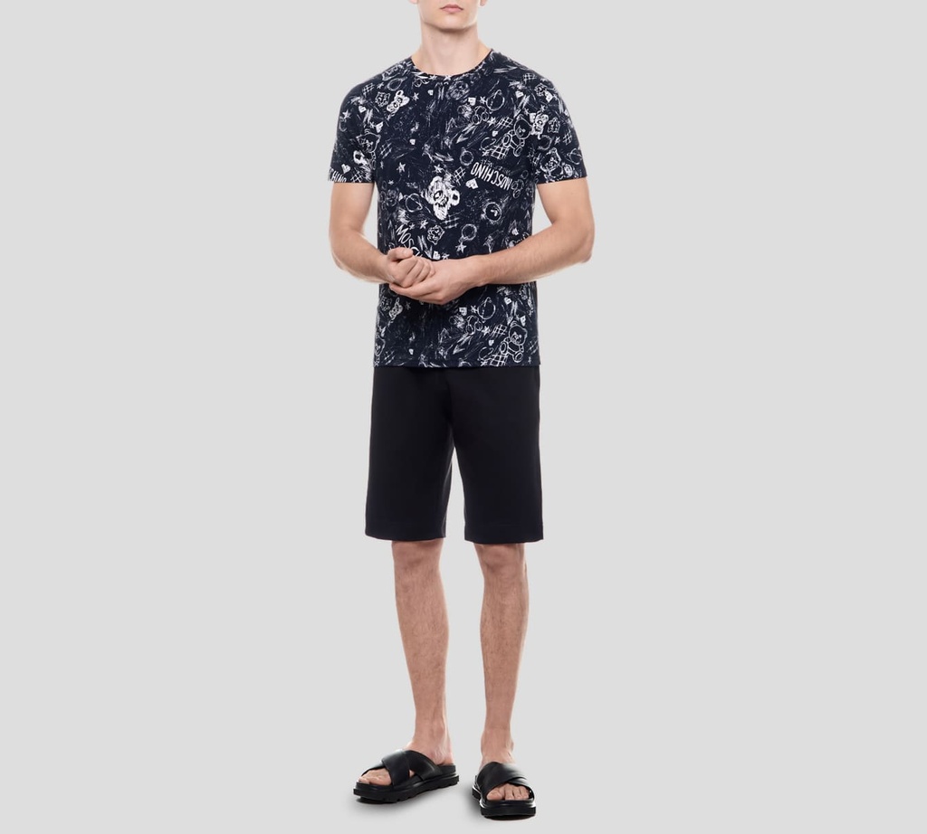 Moschino - T-SHIRT NEGRO PRINT 08