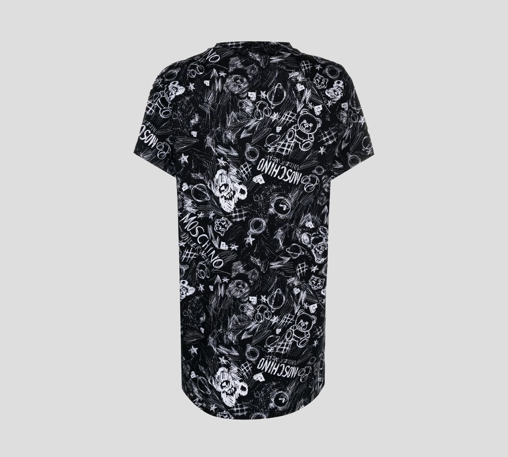 Moschino - T-SHIRT NEGRO PRINT 10