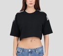 Moschino - TOP NEGRO CON MOSCHINO SOBRE LOS HOMBROS
