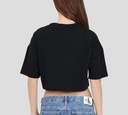 Moschino - TOP NEGRO CON MOSCHINO SOBRE LOS HOMBROS