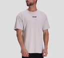 Moschino - T-SHIRT GRIS COUTURE CON BORDADO ROJO