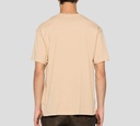 Moschino - T-SHIRT MARRON CON BORDADO ROJO