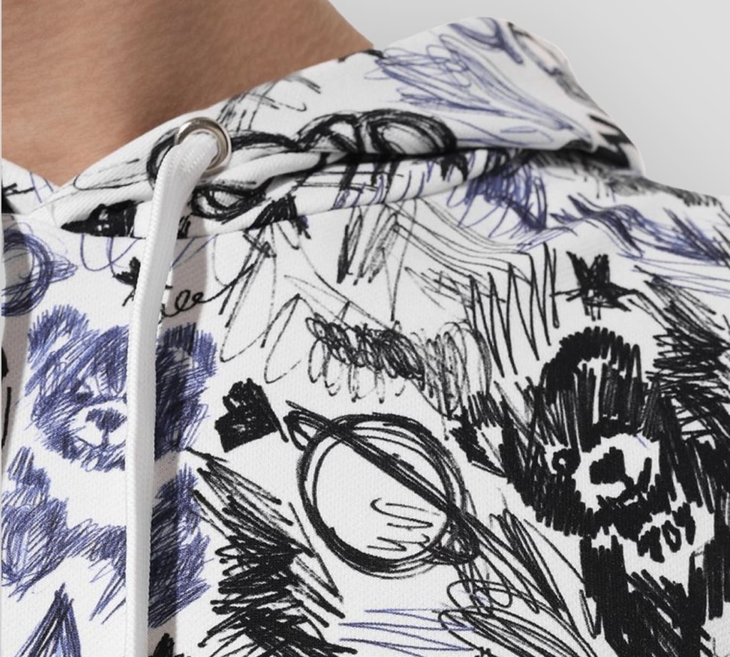 Moschino - HOODIE BLANCO PRINT