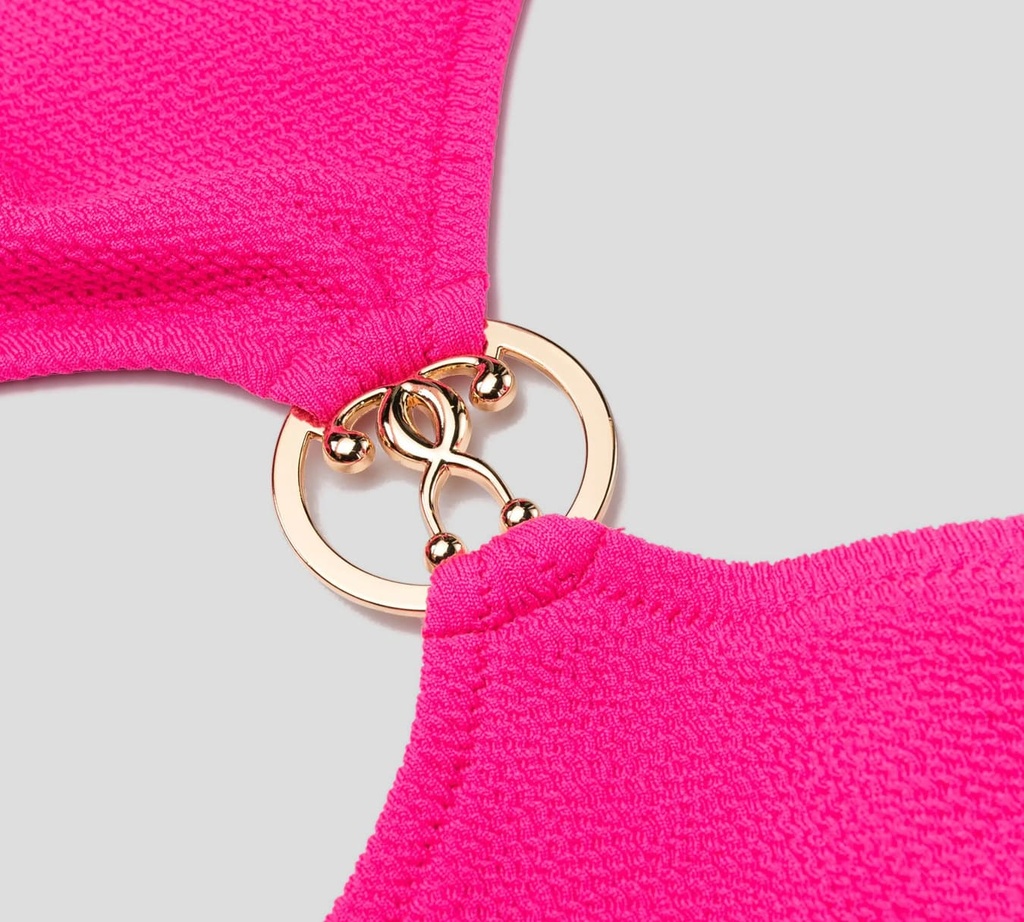 Moschino - TRIKINI FUCSIA CON HEBILLA MOSCHINO