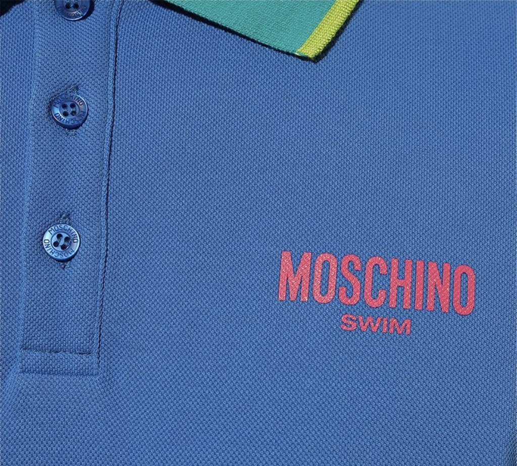 Moschino - POLO BASICA SWIM BICOLOR DE CABALLERO 