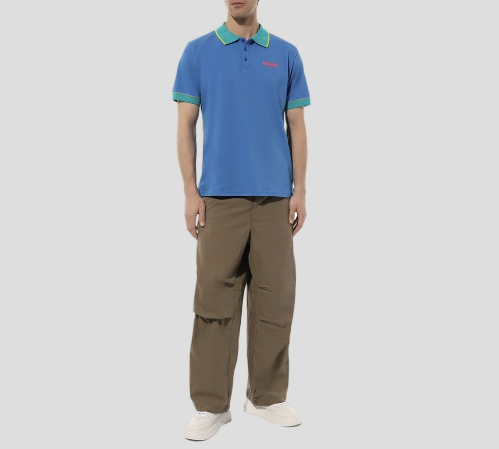 Moschino - POLO BASICA SWIM BICOLOR DE CABALLERO 