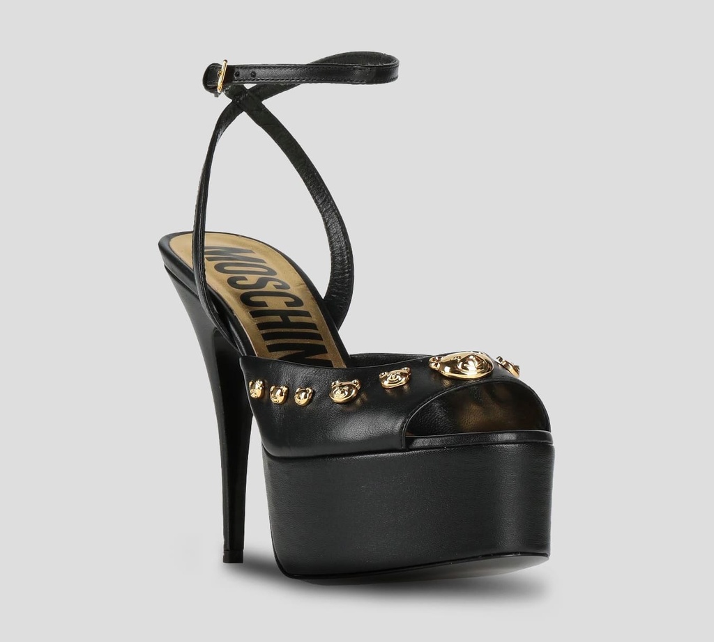 Moschino - SANDALIA VITELLO NEGRO