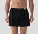 Moschino - SHORT BAÑADOR NEGRO CON HEBILLA MOSCHINO SOBRE LA PRETINA