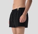 Moschino - SHORT BAÑADOR NEGRO CON HEBILLA MOSCHINO SOBRE LA PRETINA