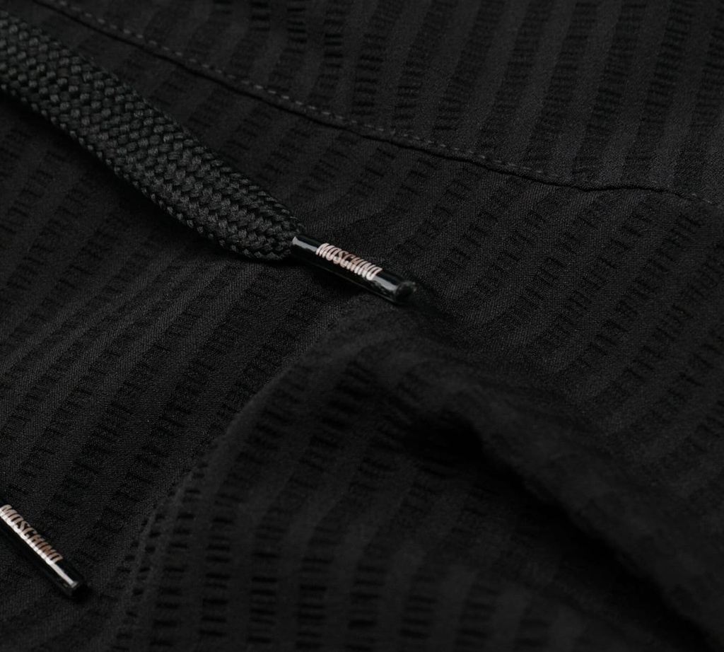 Moschino - SHORT BAÑADOR NEGRO CON HEBILLA MOSCHINO SOBRE LA PRETINA