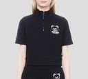 Moschino - TOP NEGRO MANGA CORTA CON OSO MOSCHINO SUBLIMADO