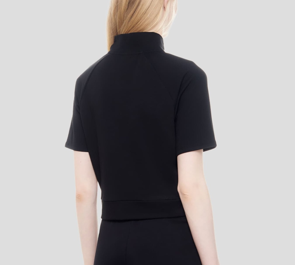 Moschino - TOP NEGRO MANGA CORTA CON OSO MOSCHINO SUBLIMADO