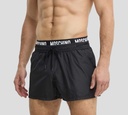 Moschino - SHORT BAÑADOR NEGRO CON BANDA ELASTICA MOSCHINO