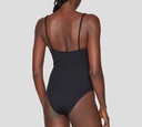 Moschino - TRAJE DE BAÑO ENTERO NEGRO CON DOBLE HEBILLA MOSCHINO FRONTAL