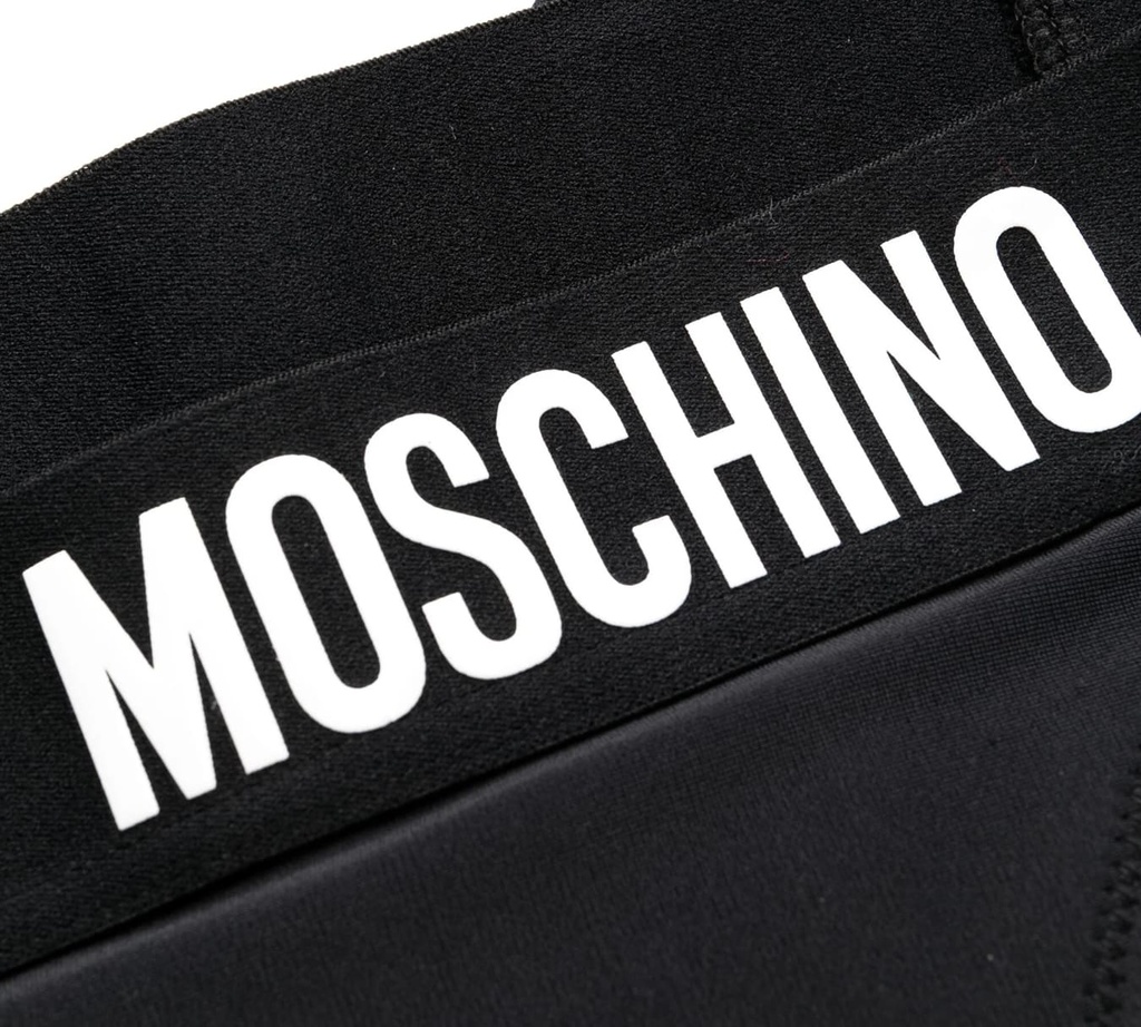 Moschino - BIKINI DE TRAJE DE BAÑO NEGRO CON CINTA ELASTICA MOSCHINO