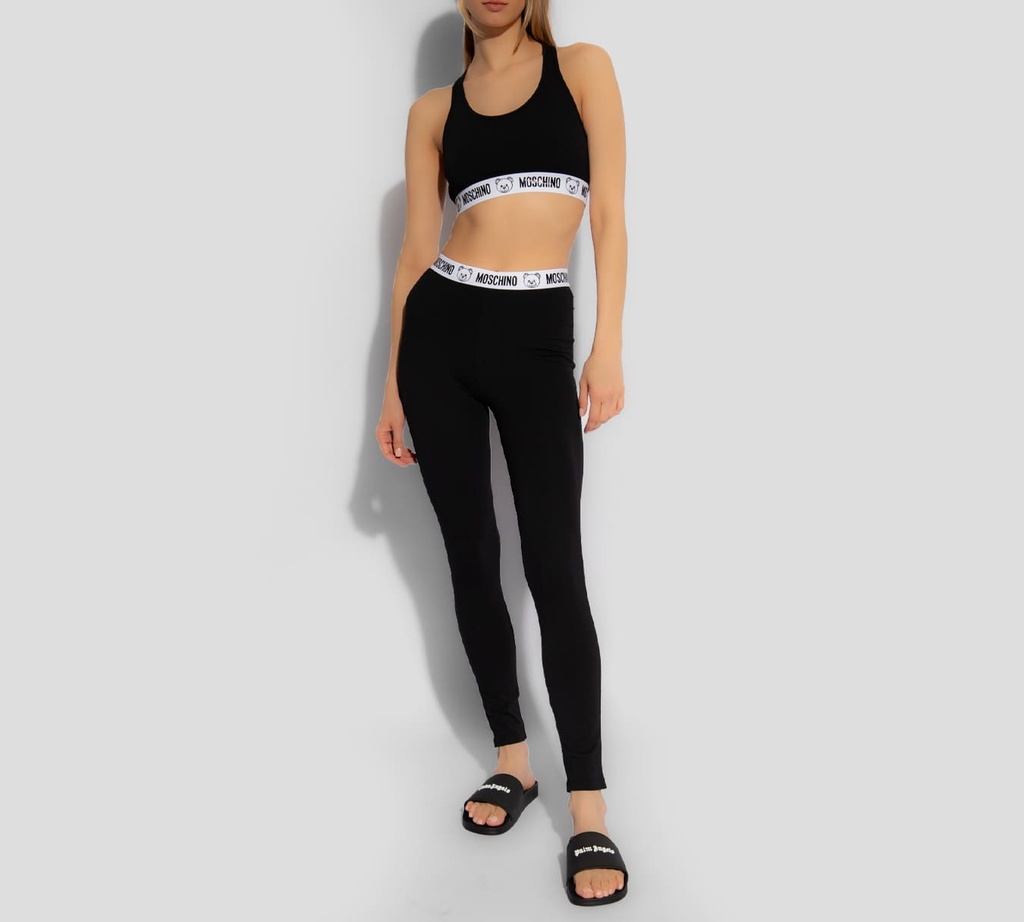 Moschino - LEGGINS NEGRO CON BANDA ELASTICA EN LA CINTURA MOSCHINO