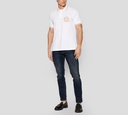 Versace Jeans Couture - CHEMISE BLANCA CON LOGO DORADO BORDADO
