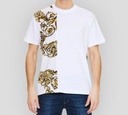 Versace Jeans Couture - FRANELA CON ESTAMPAGO GARLAND SOBRE LA ESPALDA Y LOGO BORDADO