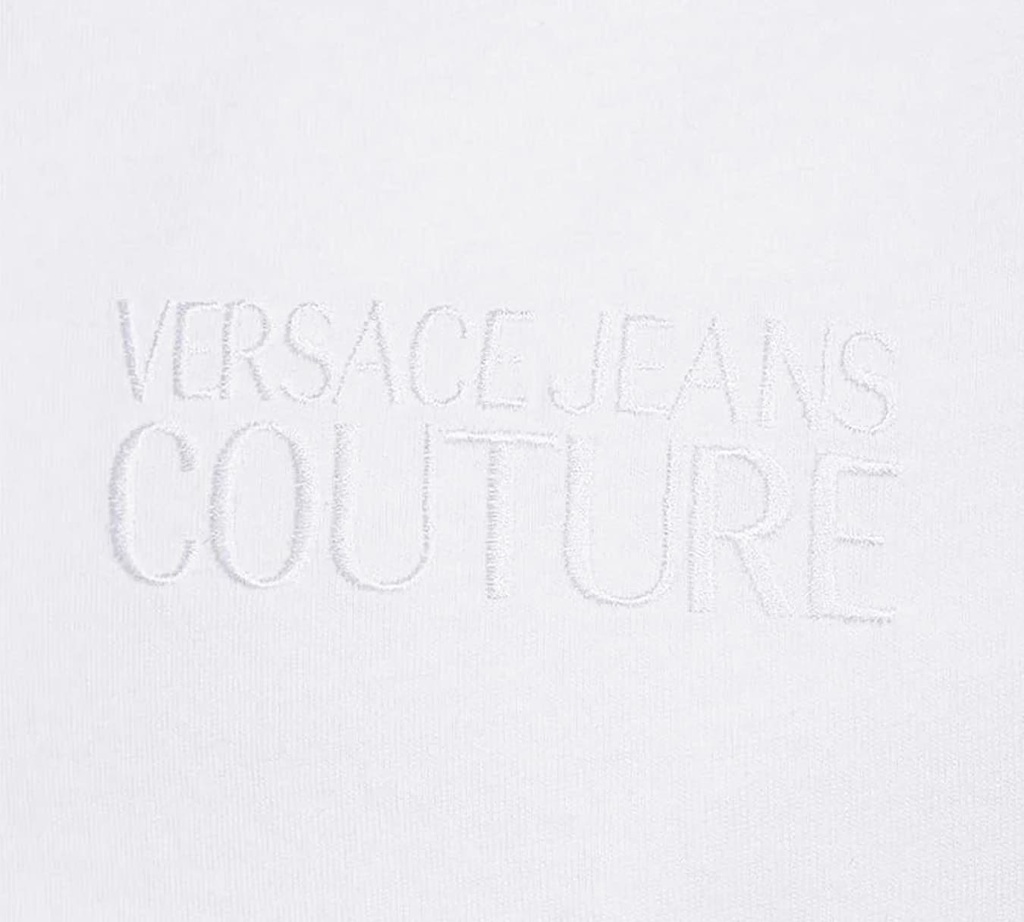 Versace Jeans Couture - FRANELA CON ESTAMPAGO GARLAND SOBRE LA ESPALDA Y LOGO BORDADO