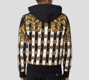 Versace Jeans Couture - SWEATER HODDIE CON ESTAMPADO GARLAND Y RAYAS