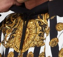 Versace Jeans Couture - SWEATER HODDIE CON ESTAMPADO GARLAND Y RAYAS