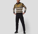 Versace Jeans Couture - SWEATER HODDIE CON ESTAMPADO GARLAND Y RAYAS