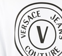Versace Jeans Couture - SWEATER BLANCO CON EMBLEMA EN RELIEVE