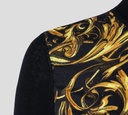 Versace jeans Couture - SWEATER NEGRO CON ESTAMPADO DE SOL DORADO