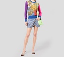 Versace jeans Couture - SWEATER MULTICOLOR CON ESTAMPADO DE SOL DORADO