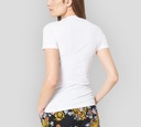 Versace Jeans Couture - FRANELA CUELLO REDONDO CON LOGO  FRONTAL TORNASOLADO