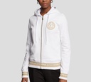 Versace Jeans Coture - HOODIE CON CIERRE FRONTAL DORADO Y MAXILOGO SOBRE LA ESPALDA